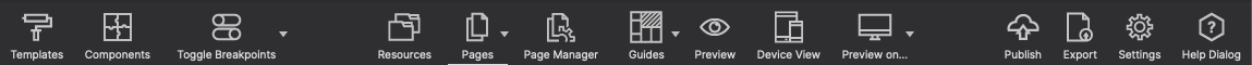 Site Designer Toolbar
