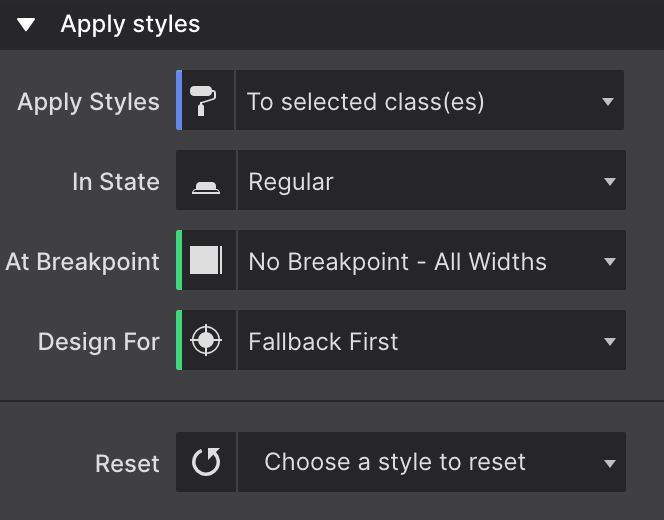 Fllabck First Selected