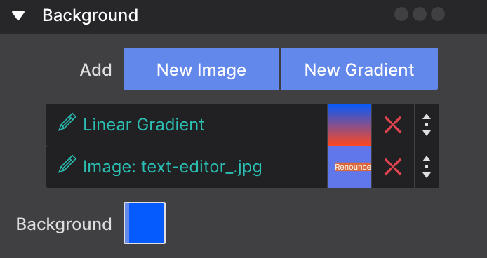 Multiple Backgrounds Applied