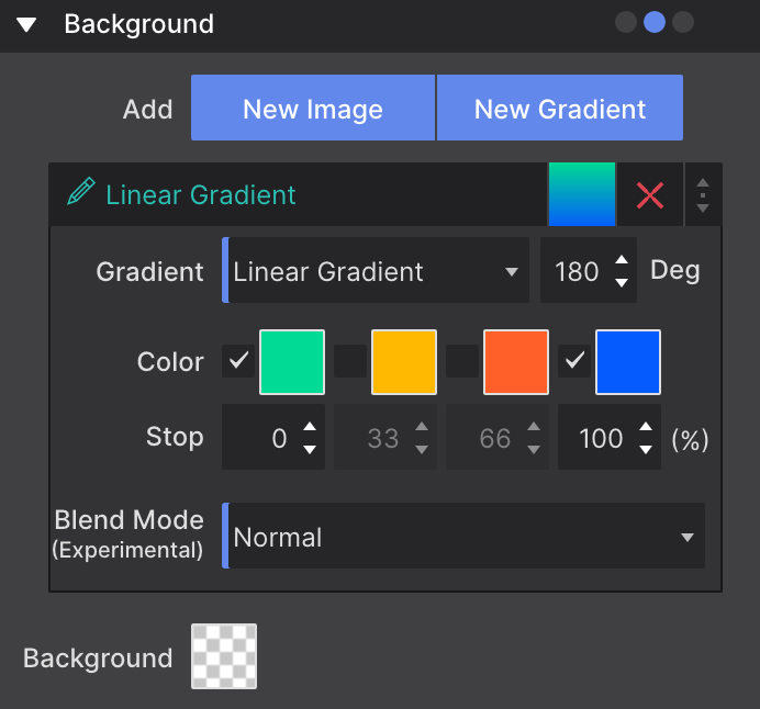 Background Gradient Controls