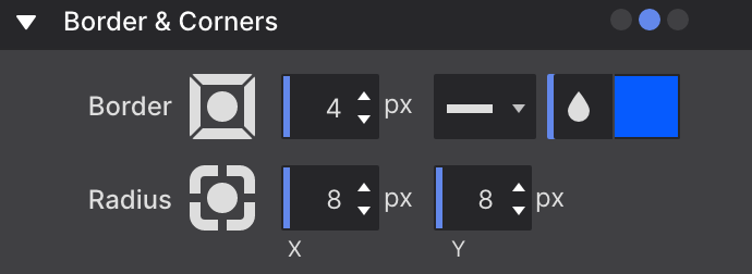Border and Border Radius Controls