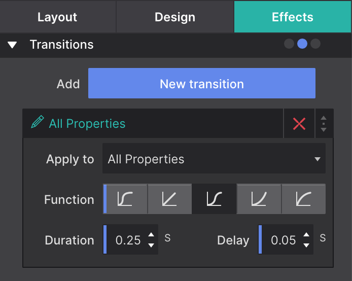 Transition Controls