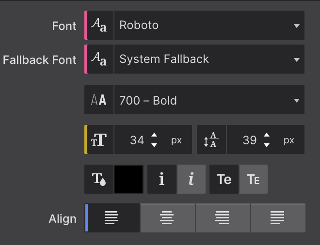 Controls with different type, class and ID applied
