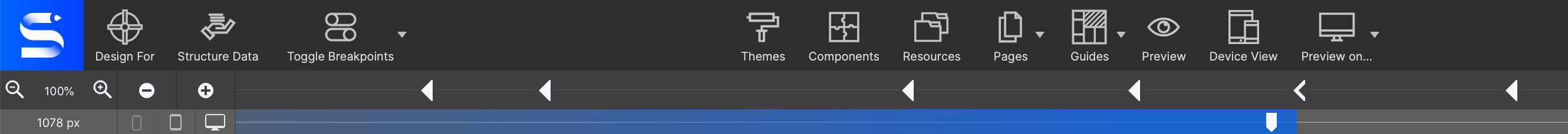 Desktop Down Slider