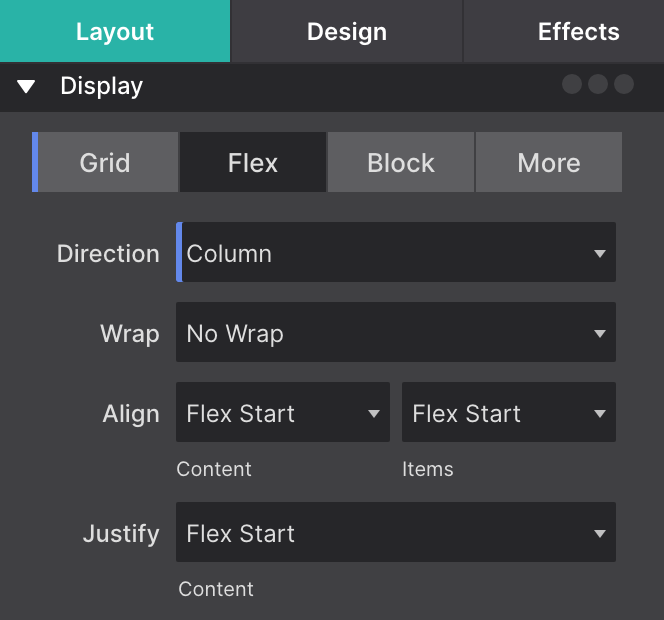 Flexbox Controls