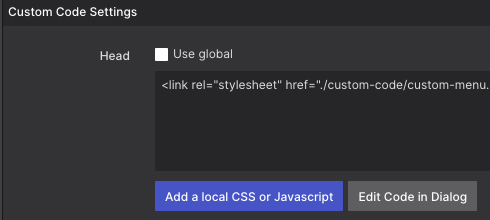 Link resources to the Head or to the Footer of your page