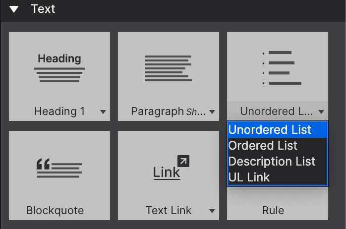Different List Elements