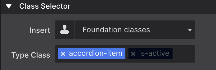 De-selecting a class