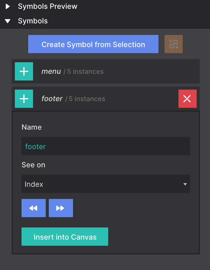 Adding Symbol Instances to the Canvas