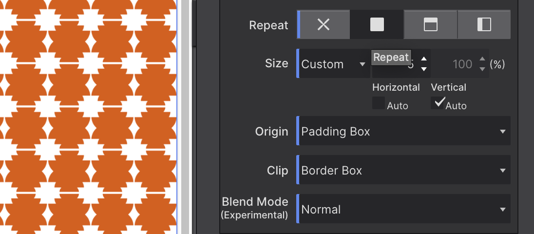 Backgruond Repeat Example