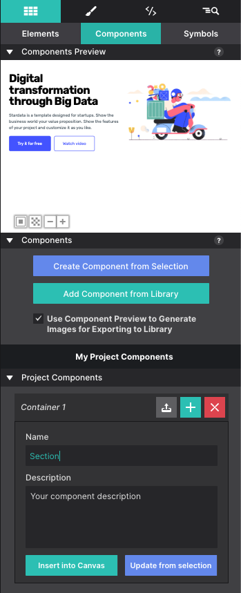 Components Panel