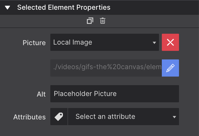 Edit Local Image Screenshot