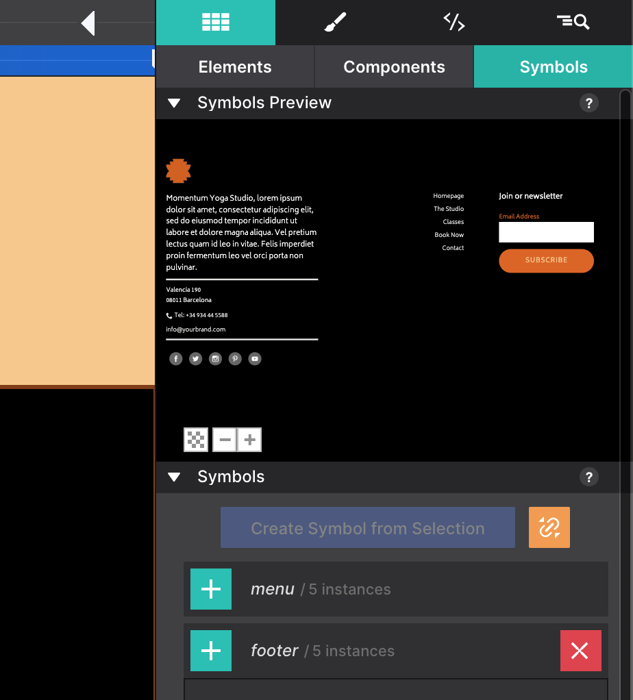 Symbols Preview