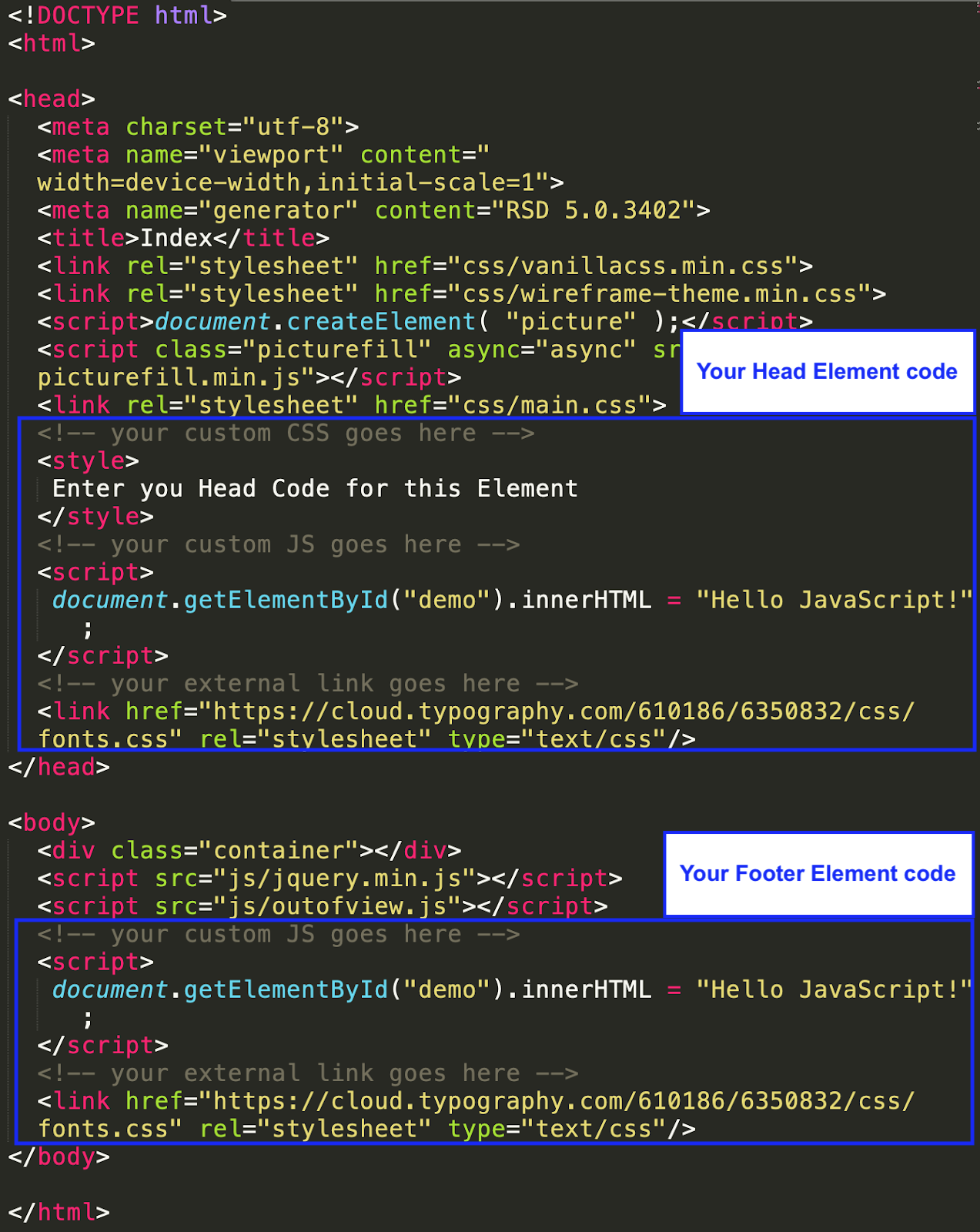 Code Upon Export