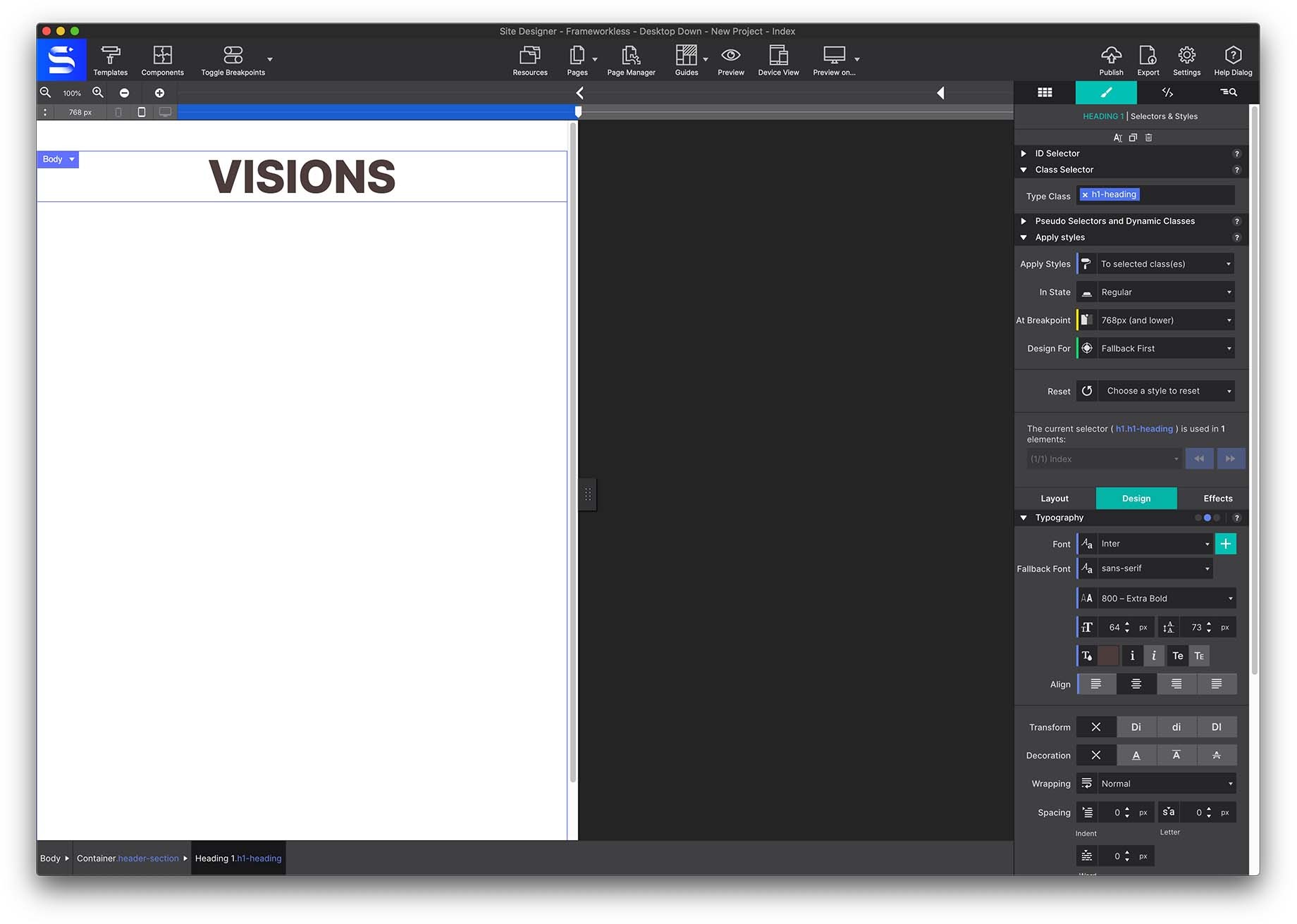 Adding breakpoints