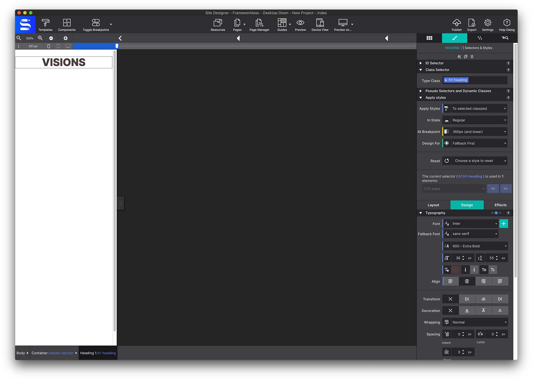 Adjusting size at the smaller breakpoint