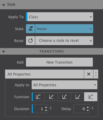 Three images animating in from the Out of View state